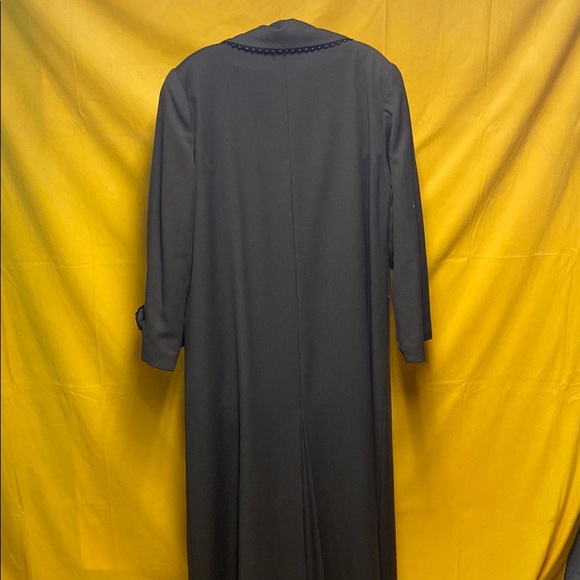 Zelda Long Dark Green Coat Size S - Picture 4 of 6